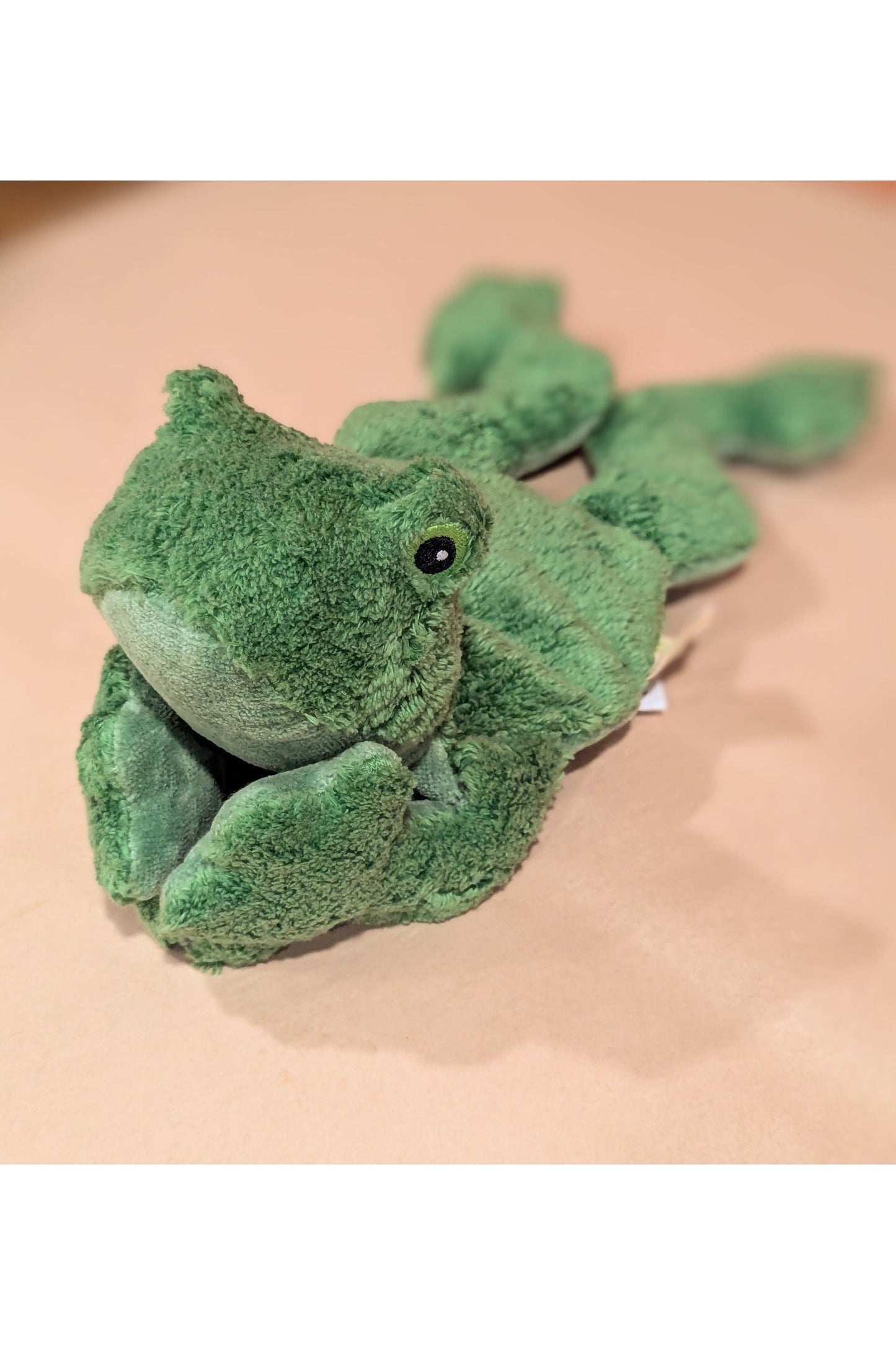 Senger - Organic Cotton Wool Stuffed Animal - Small Cuddly Frog