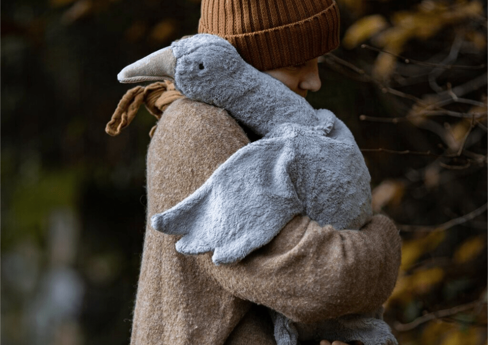 (Copy) Senger - GOTS Organic Cotton Stuffed Animal - Large Cuddly Grey Goose - Nature's Wild Child