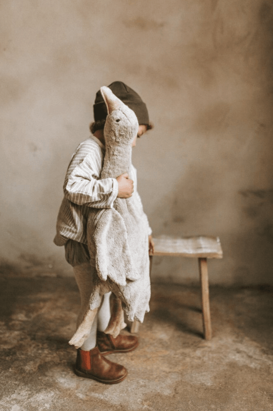 (Copy) Senger - GOTS Organic Cotton Stuffed Animal - Large Cuddly Grey Goose - Nature's Wild Child