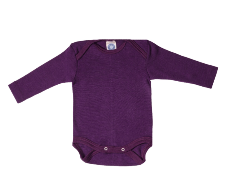 Cosilana - Organic Wool Silk - Baby Onesies (12 colors and stripes!) - Nature's Wild Child
