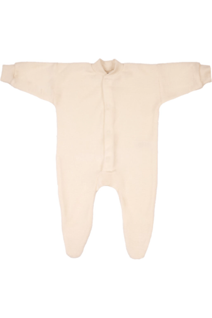 Cosilana - Organic Wool Terry Baby Pajamas - with Feet - Nature's Wild Child