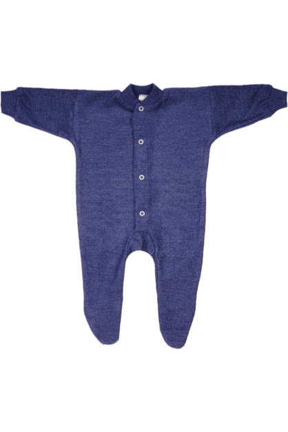 Cosilana - Organic Wool Terry Baby Pajamas - with Feet - Nature's Wild Child