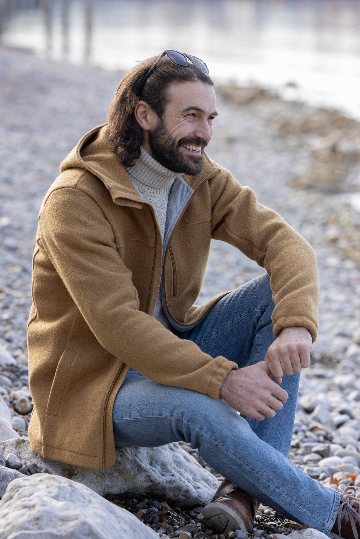 Disana Mens Jacket - Boiled Organic Merino Wool - Nature's Wild Child