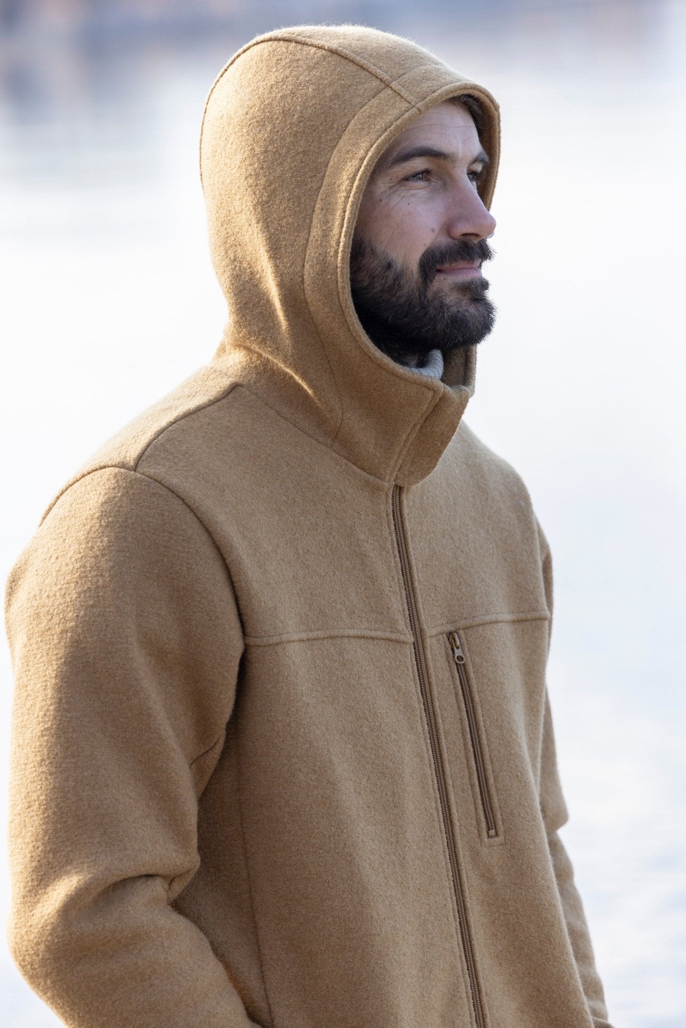 Disana Mens Jacket - Boiled Organic Merino Wool - Nature's Wild Child