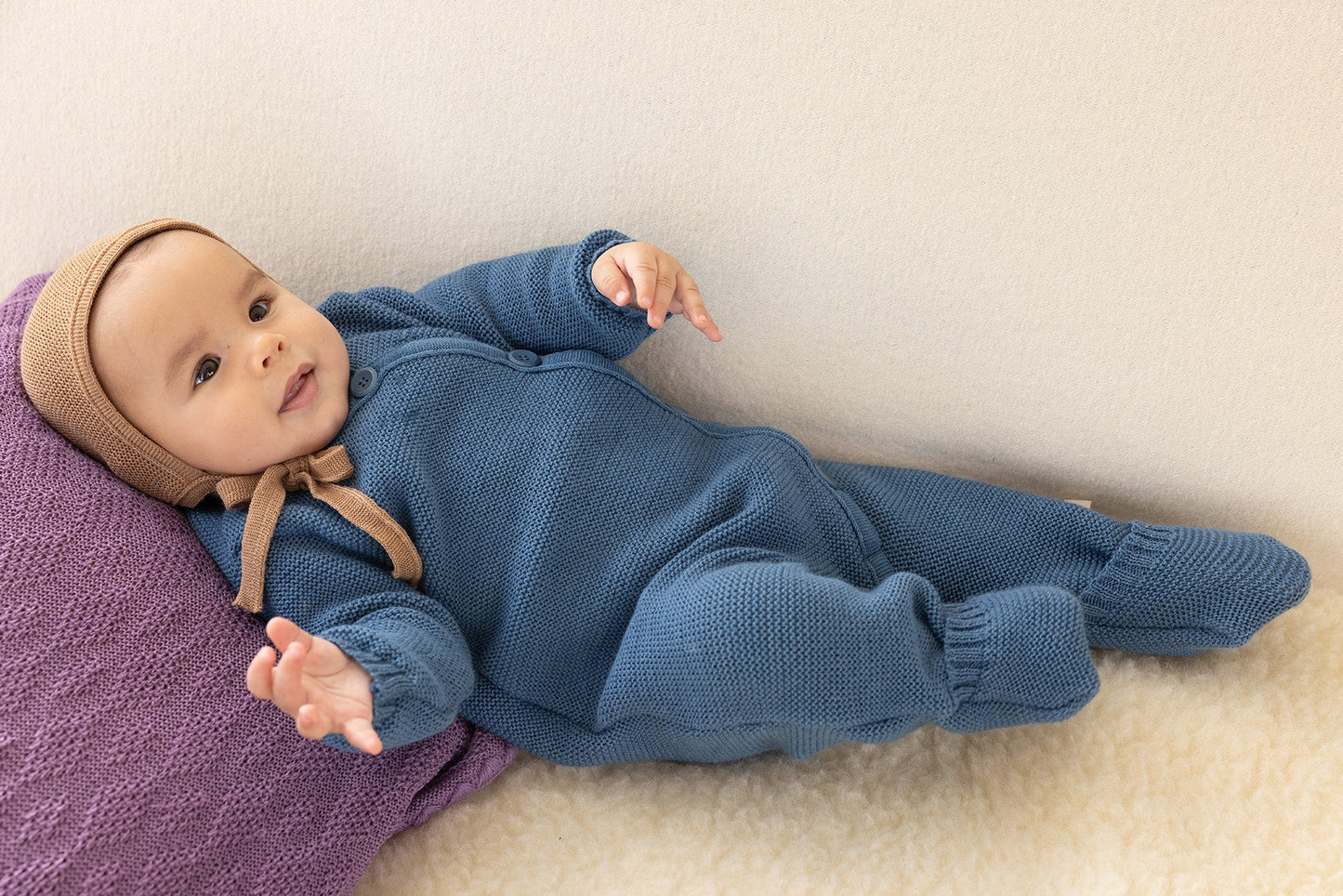 Disana Organic Merino Wool Knitted Romper - Nature's Wild Child