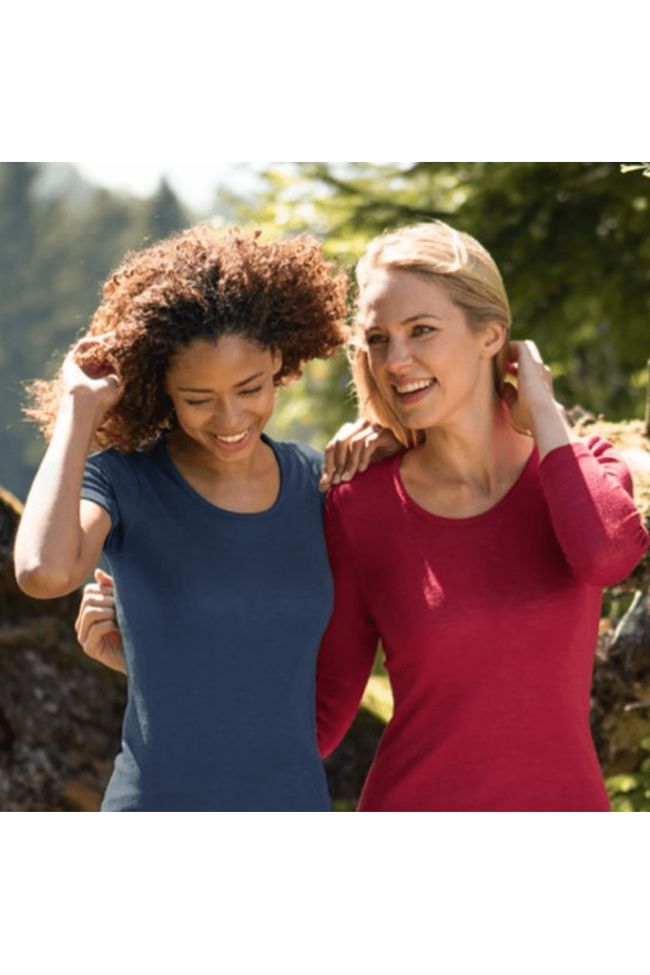 Engel - Women's Organic Merino Wool and Silk - Short Sleeve Top - Nature's Wild Child