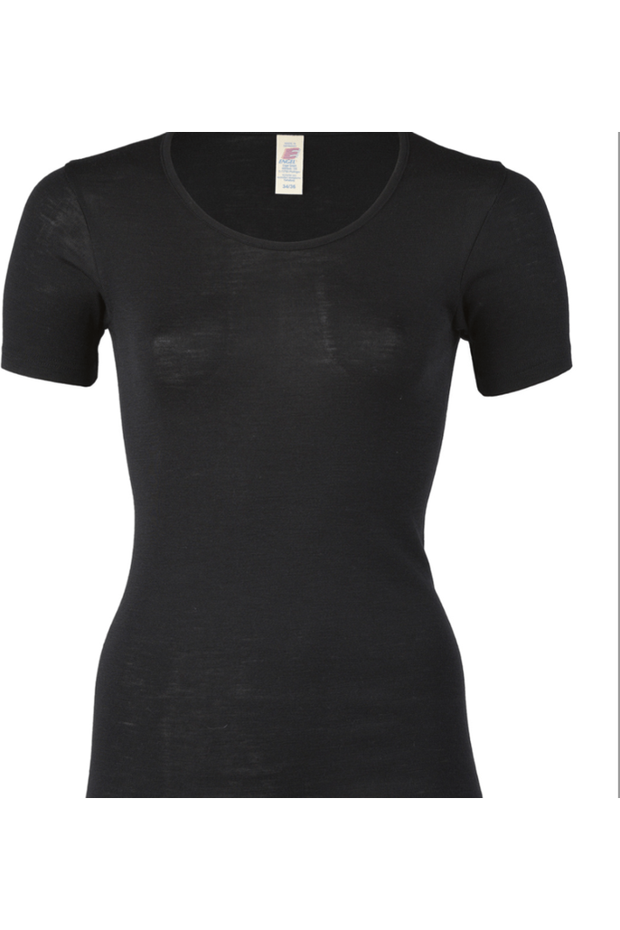 Engel - Women's Organic Merino Wool and Silk - Short Sleeve Top - Nature's Wild Child