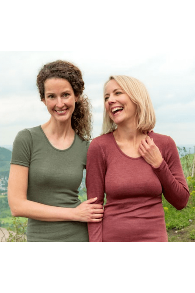 Engel - Women's Organic Merino Wool and Silk - Short Sleeve Top - Nature's Wild Child