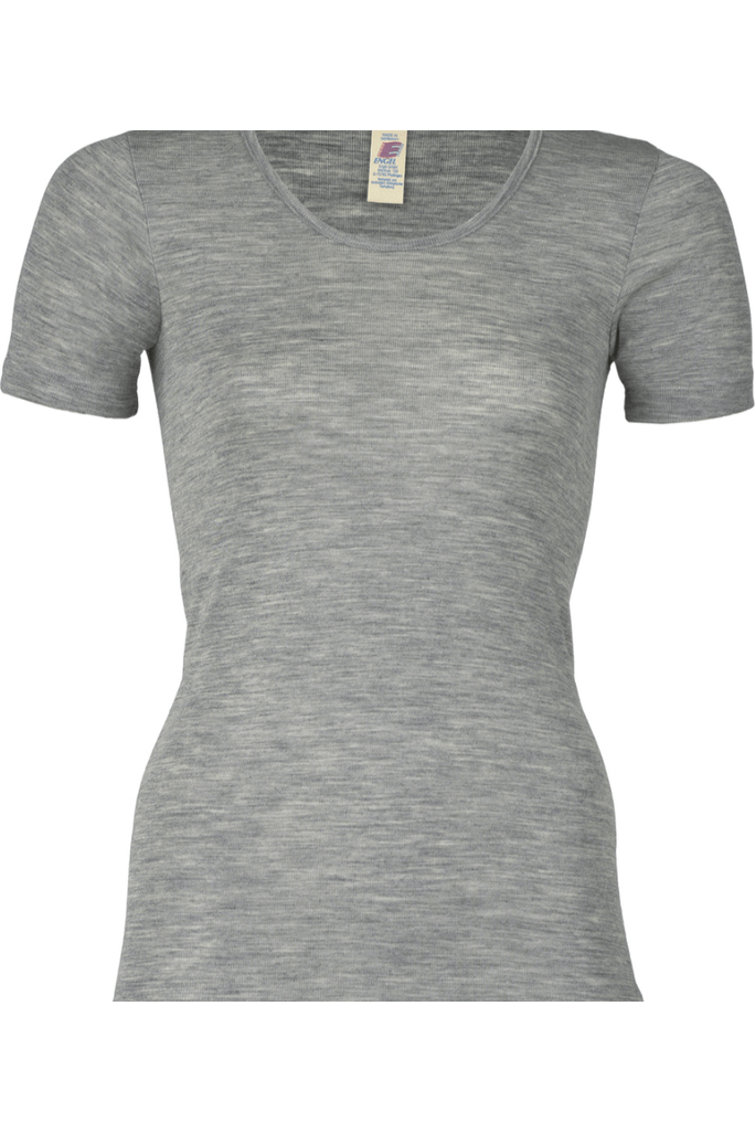 Engel - Women's Organic Merino Wool and Silk - Short Sleeve Top - Nature's Wild Child