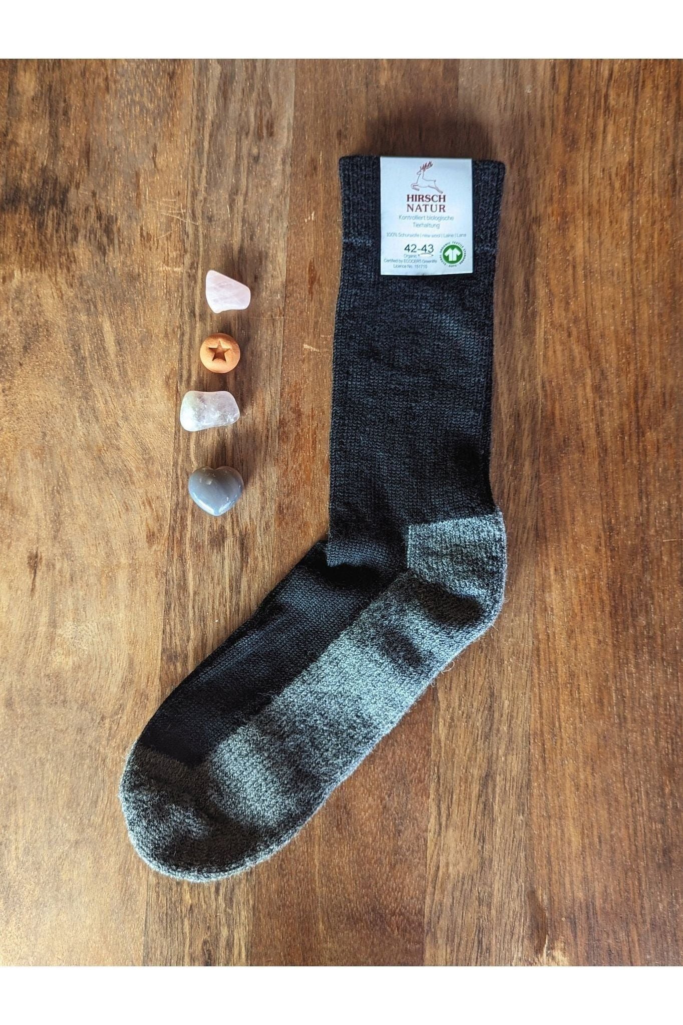 Hirsch Natur - Organic Wool Hiking Socks - Adults - Nature's Wild Child