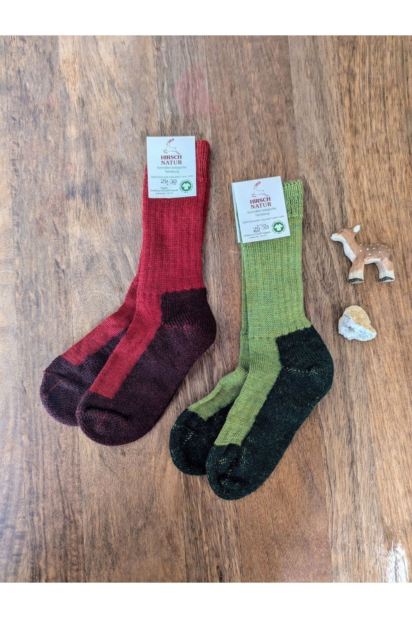Hirsch Natur - Organic Wool Hiking Socks - Toddler & Kids - Nature's Wild Child