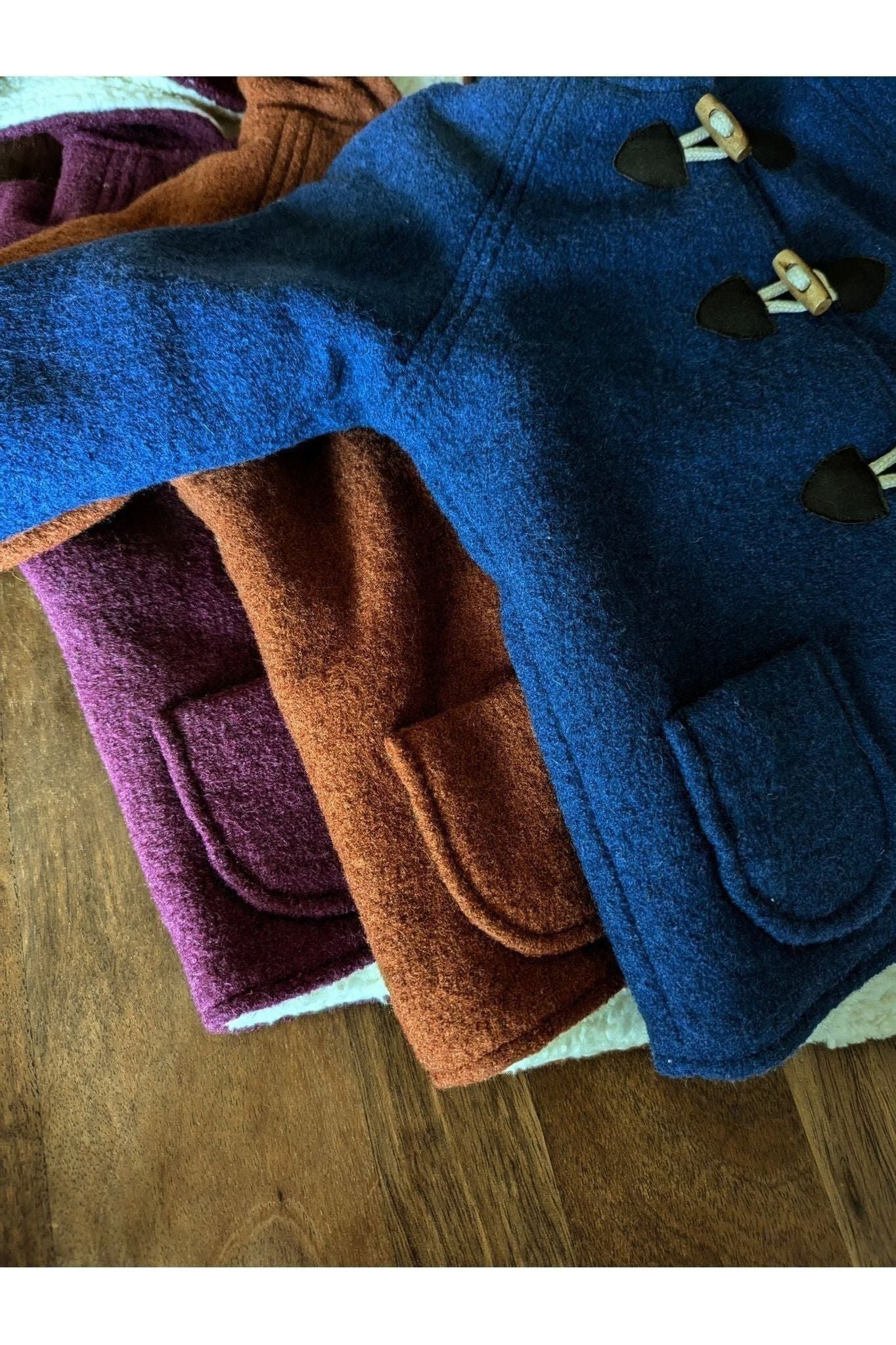 Kleine Shcobbejak - Boiled Wool and Cotton Sherpa - Pixie Jacket - Blue - Nature's Wild Child