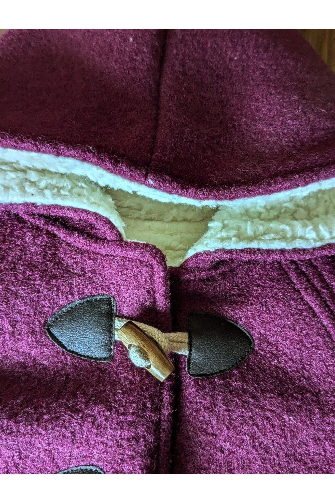 Kleine Shcobbejak - Boiled Wool and Cotton Sherpa - Pixie Jacket - Raspberry - Nature's Wild Child