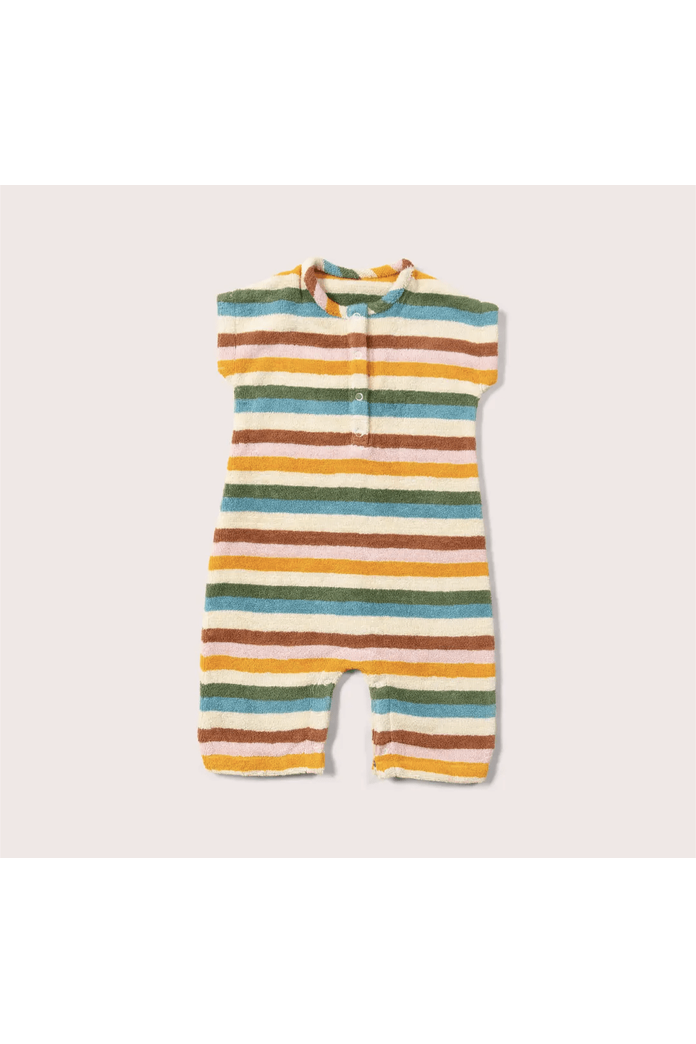 Little Green Radicals - GOTS Organic Toweling Romper - Nature's Wild Child