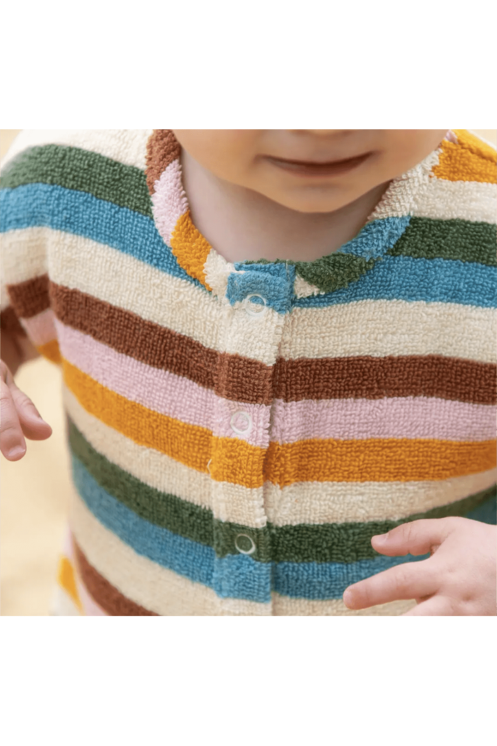 Little Green Radicals - GOTS Organic Toweling Romper - Nature's Wild Child