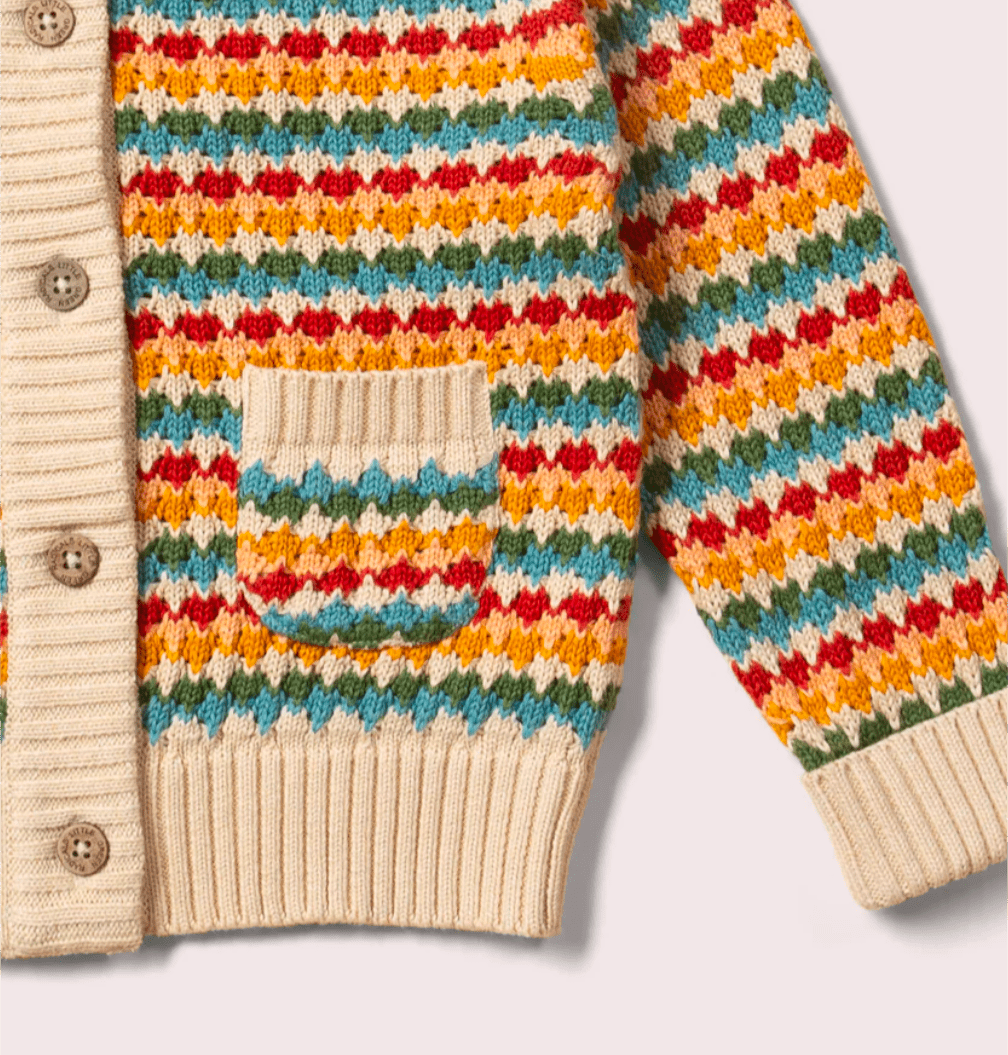 Little Green Radicals - Organic Cotton - Rainbow Cardigan - Nature's Wild Child
