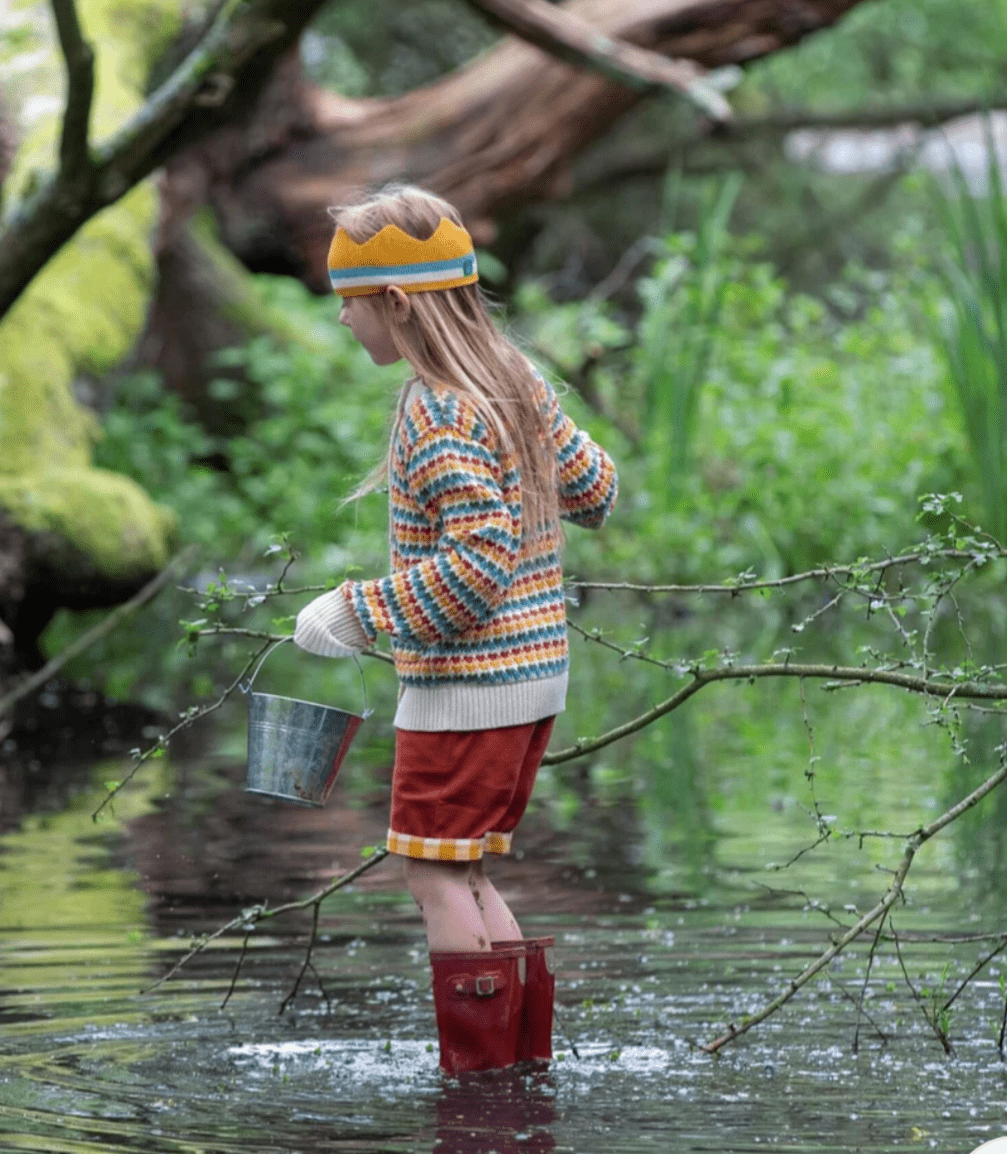 Little Green Radicals - Organic Cotton - Rainbow Cardigan - Nature's Wild Child