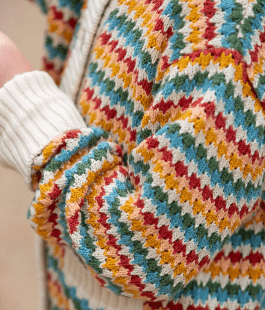 Little Green Radicals - Organic Cotton - Rainbow Cardigan - Nature's Wild Child