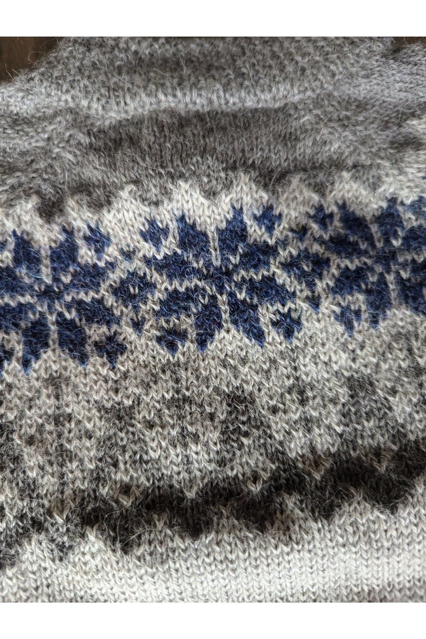 My Alpaca Copenhagen - Baby Alpaca Snowflake Sweater - Nature's Wild Child