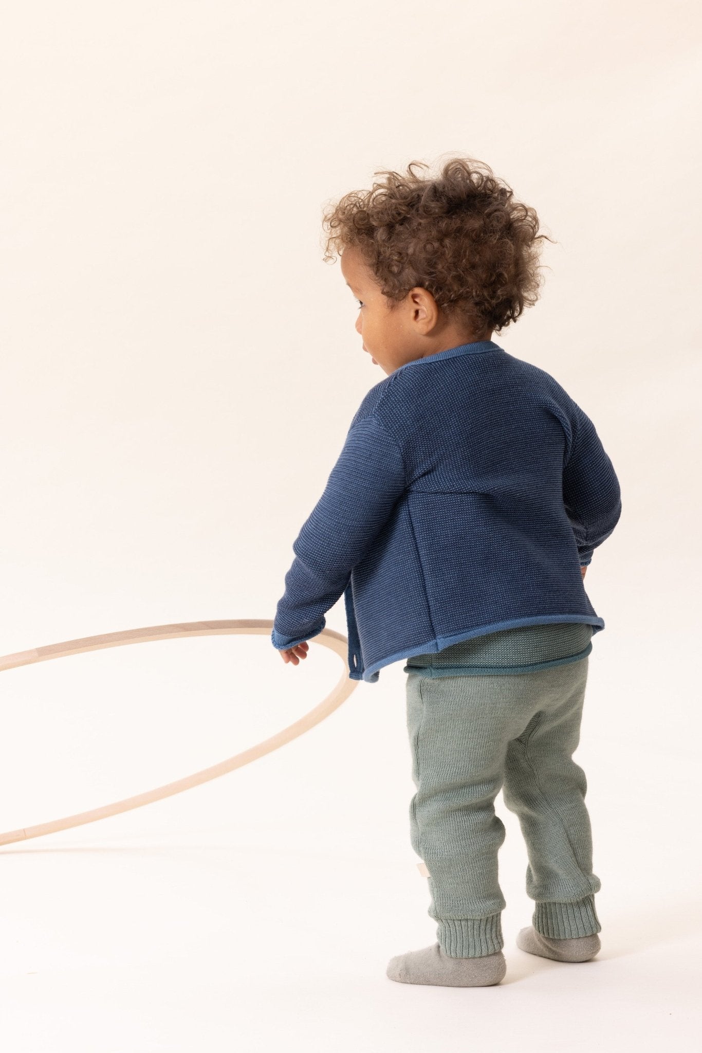 NEW Colors! Disana - Organic Merino Button - Up Baby Sweater - Nature's Wild Child