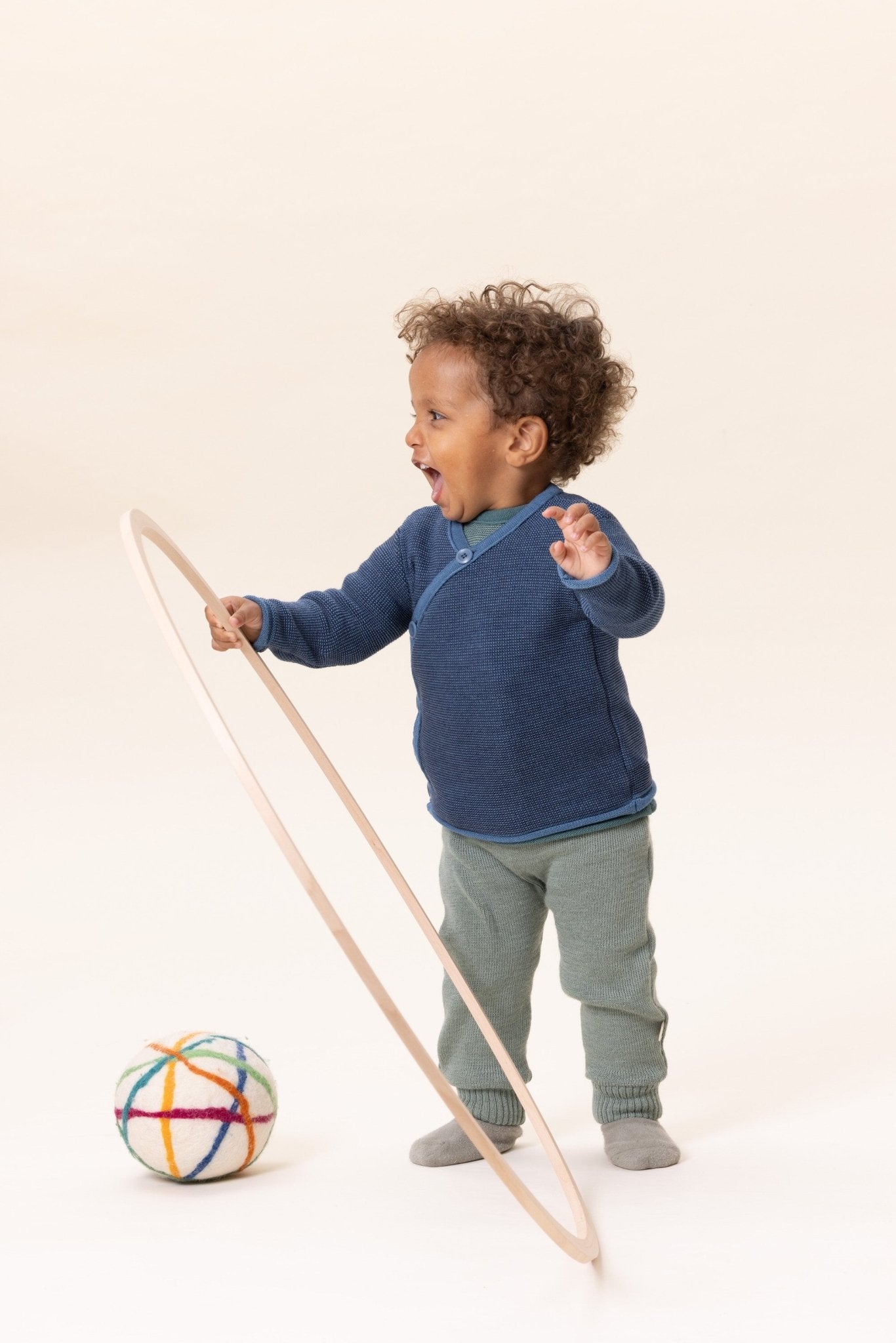 NEW Colors! Disana - Organic Merino Button - Up Baby Sweater - Nature's Wild Child