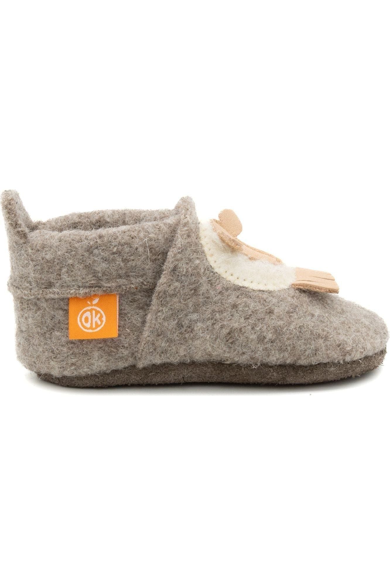 NEW Colors - Orangenkinder - Boiled Wool Slippers - Fox Sheep Unicorn Tiger - Nature's Wild Child