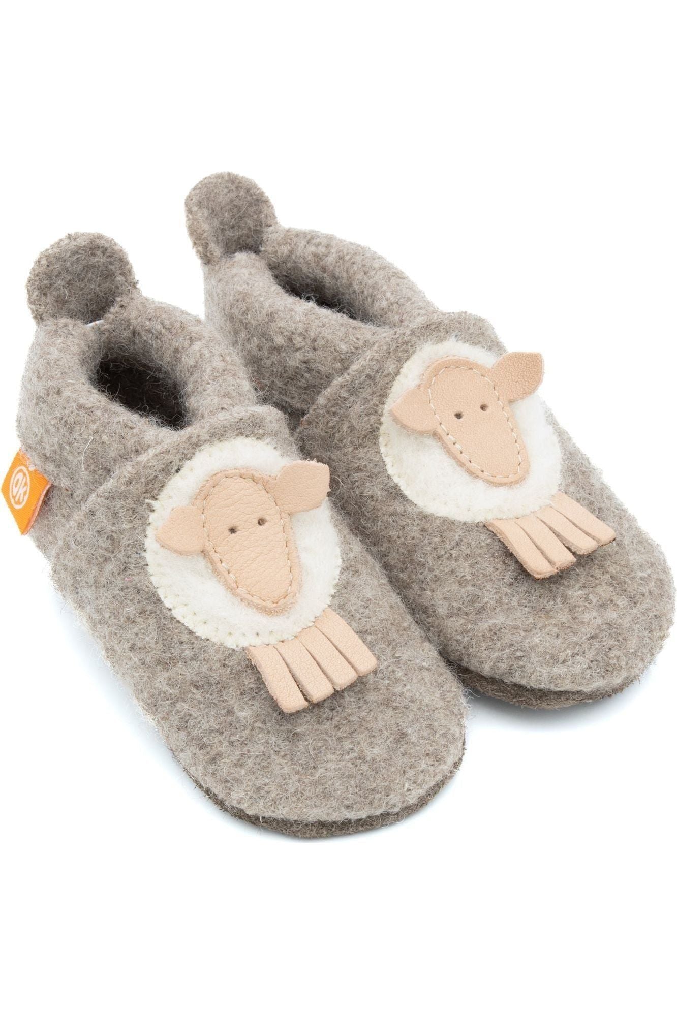 NEW Colors - Orangenkinder - Boiled Wool Slippers - Fox Sheep Unicorn Tiger - Nature's Wild Child
