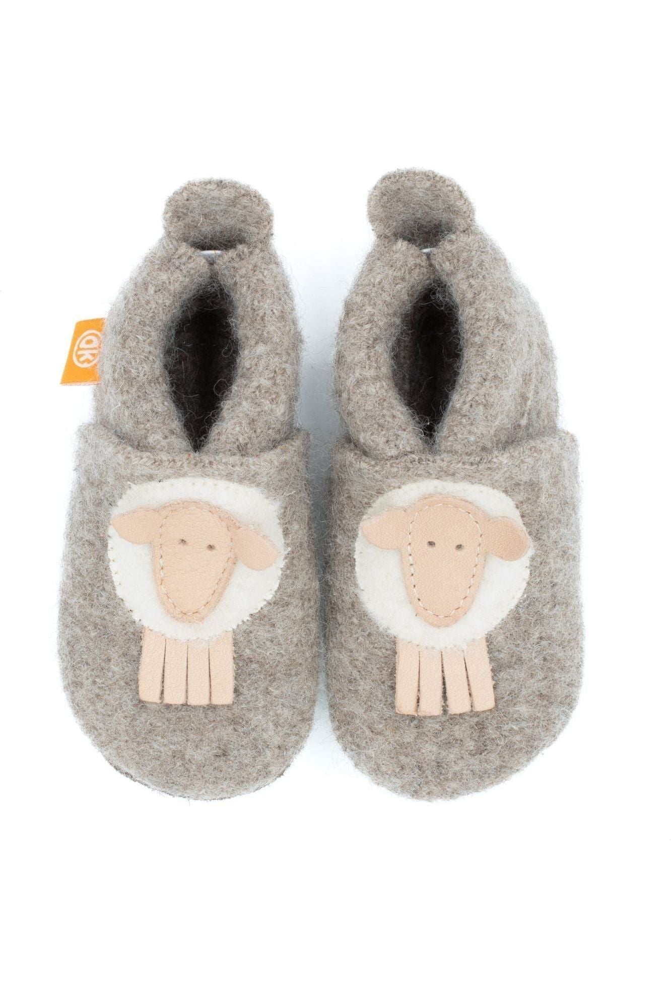 NEW Colors - Orangenkinder - Boiled Wool Slippers - Fox Sheep Unicorn Tiger - Nature's Wild Child