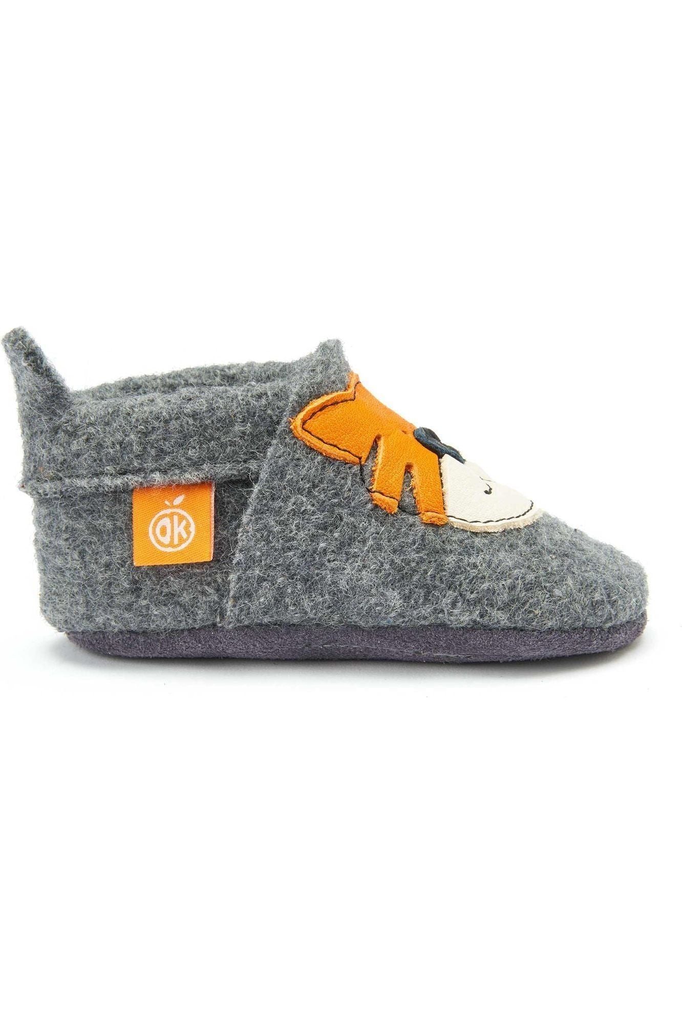 NEW Colors - Orangenkinder - Boiled Wool Slippers - Fox Sheep Unicorn Tiger - Nature's Wild Child