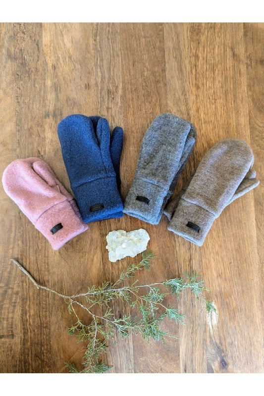 NEW Colors - Pure Pure - Organic Wool Fleece Mittens for Kids (9 colors) - Nature's Wild Child