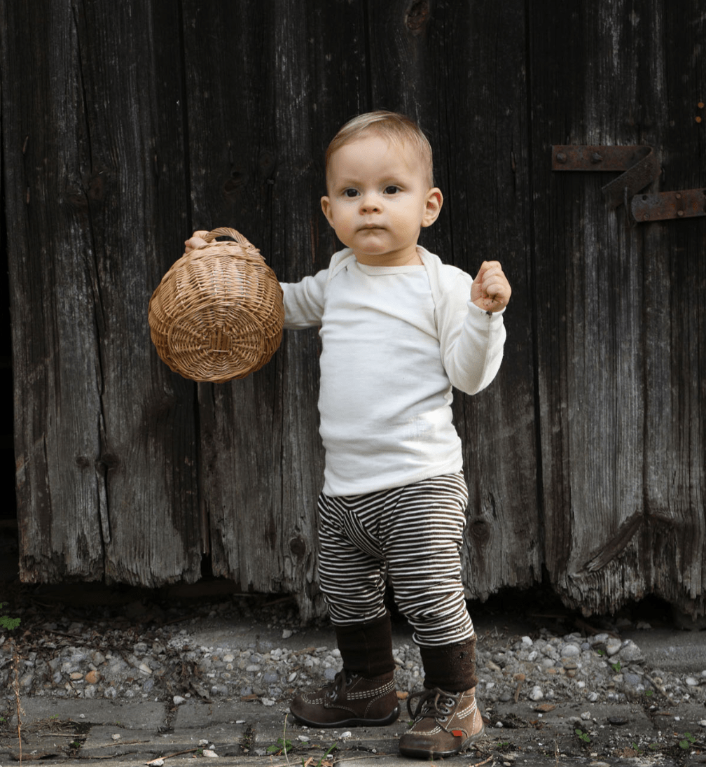NEW! Cosilana - Organic Wool Silk - Baby Long Sleeve Top - Nature's Wild Child