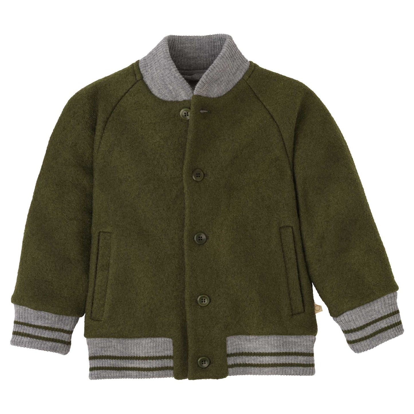 NEW! Disana Organic Boiled Wool - Kids College Bomber Jacket - Nature's Wild Child