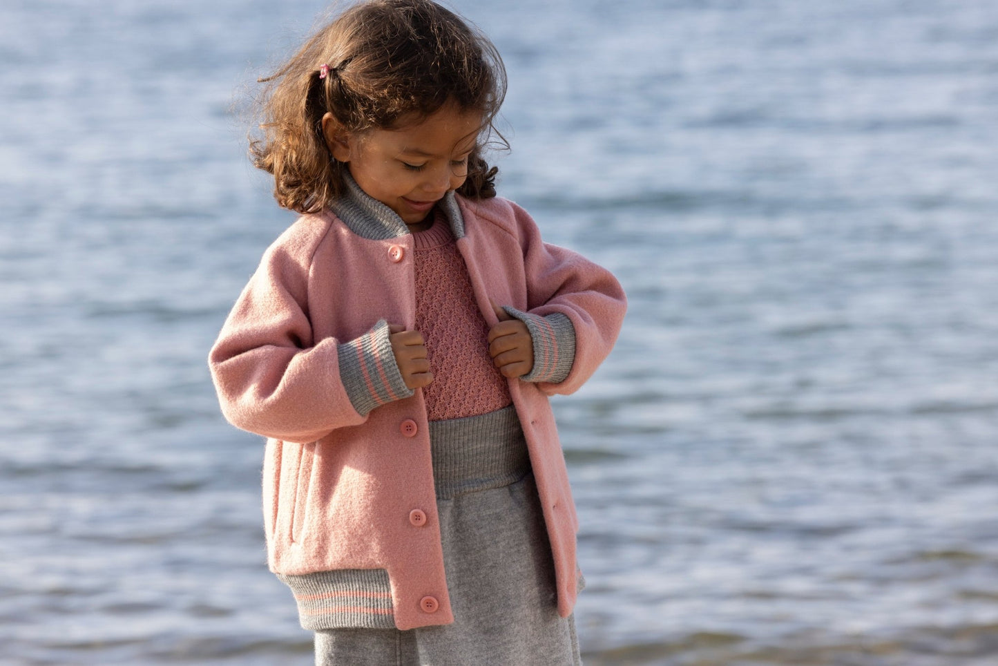 NEW! Disana Organic Boiled Wool - Kids College Bomber Jacket - Nature's Wild Child
