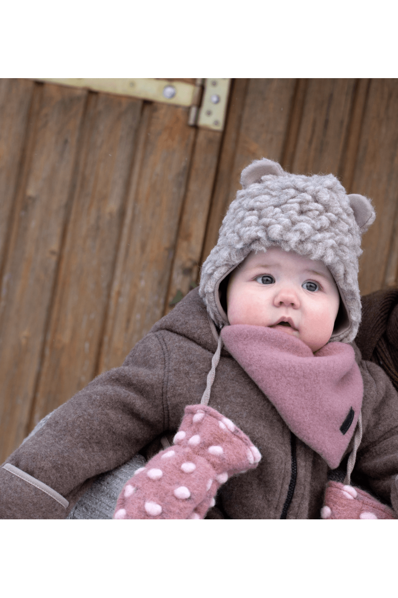 NEW! Pure Pure - Organic Wool and Tencel Plush - Baby Bear Hat - Nature's Wild Child