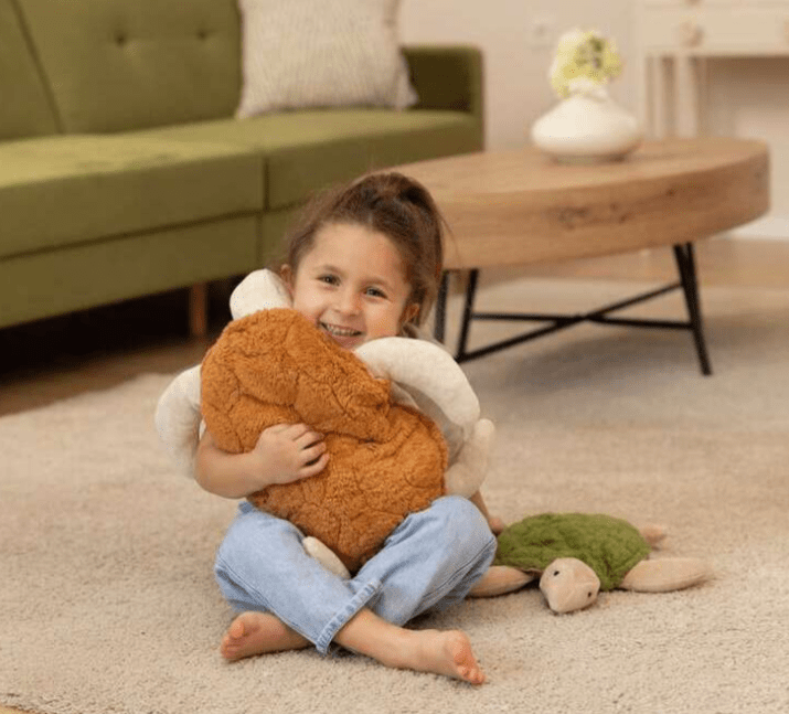 NEW! Senger - GOTS Organic Cotton Stuffed Animal - Large Rust Turtle - Nature's Wild Child