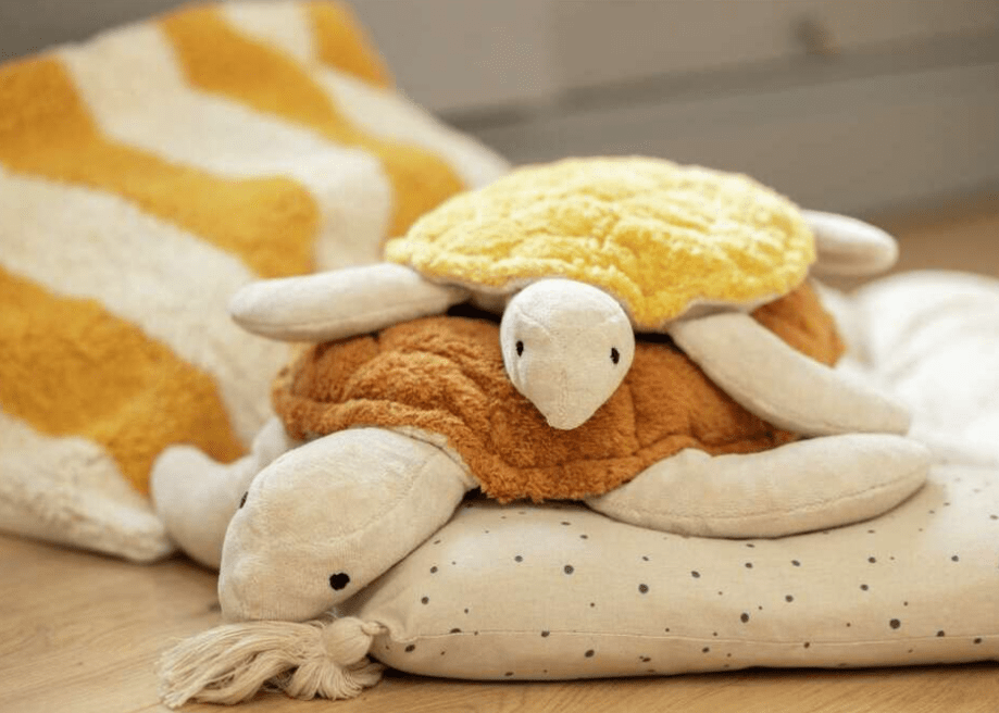 NEW! Senger - GOTS Organic Cotton Stuffed Animal - Large Rust Turtle - Nature's Wild Child