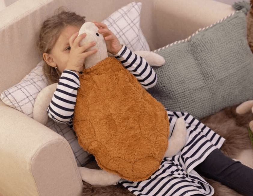 NEW! Senger - GOTS Organic Cotton Stuffed Animal - Large Rust Turtle - Nature's Wild Child