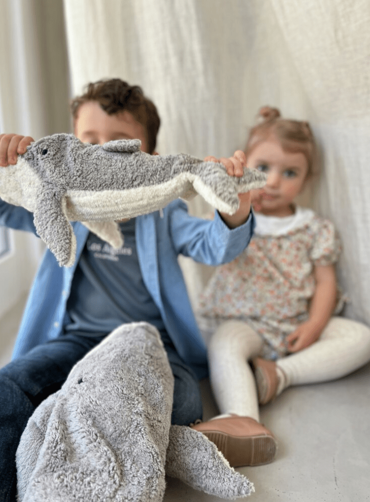 NEW! Senger - GOTS Organic Cotton Stuffed Animal - Small Whale - Nature's Wild Child