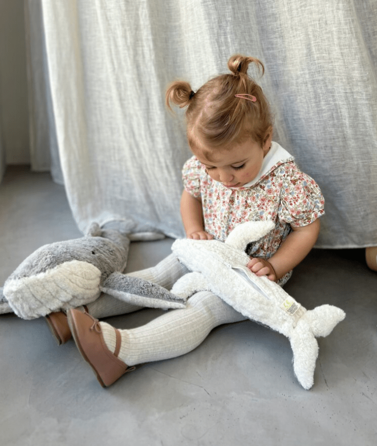 NEW! Senger - GOTS Organic Cotton Stuffed Animal - Small Whale - Nature's Wild Child