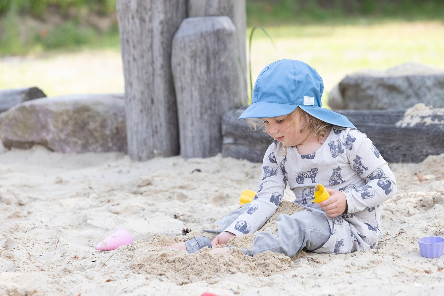 Pickapooh - Felix - Organic Cotton Sun Hat - Toddler Kids (3 colors) - Nature's Wild Child