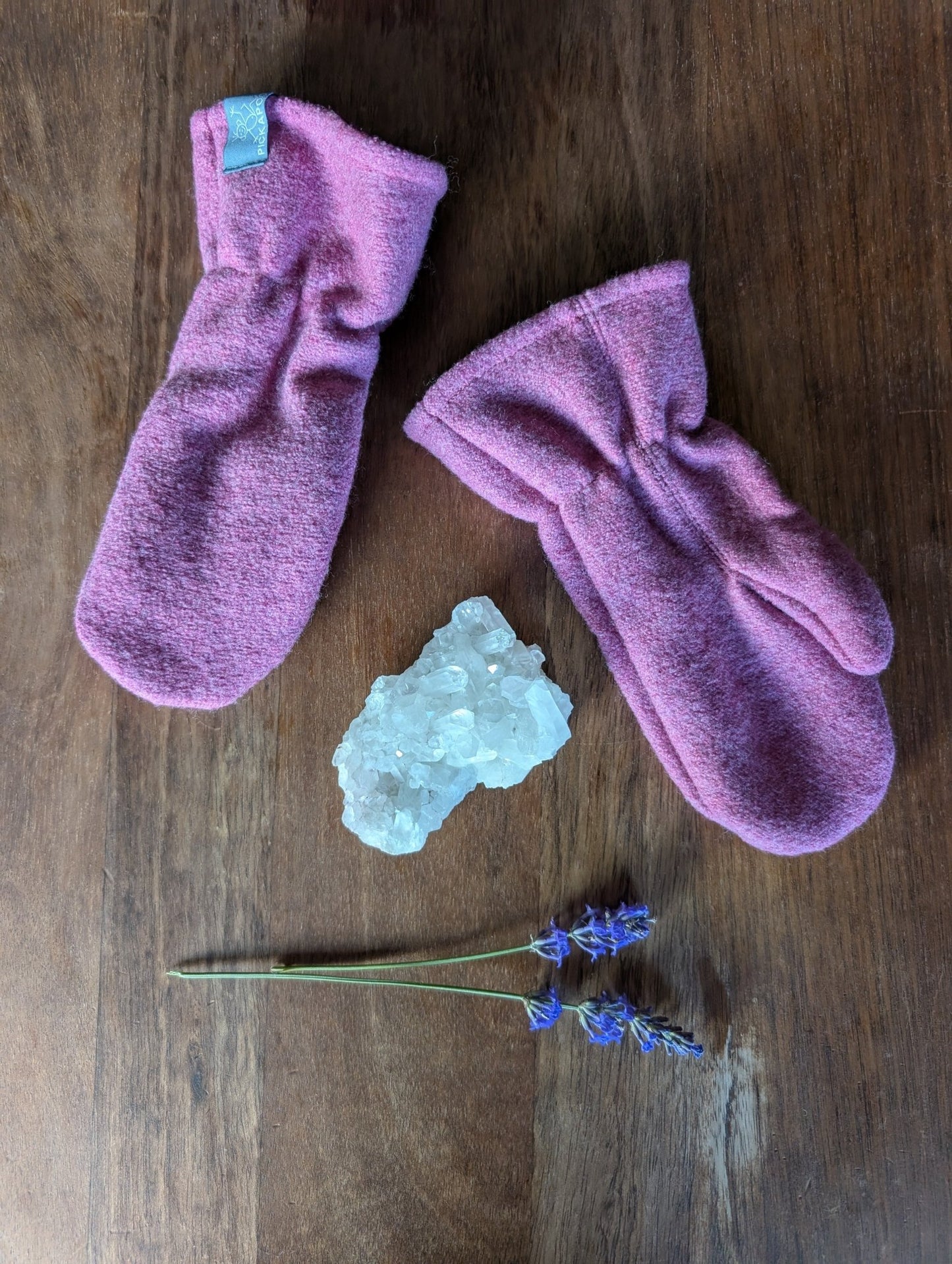 Pickapooh - Organic Boiled Wool Adult Mittens - Wool Silk Lined - Nature's Wild Child