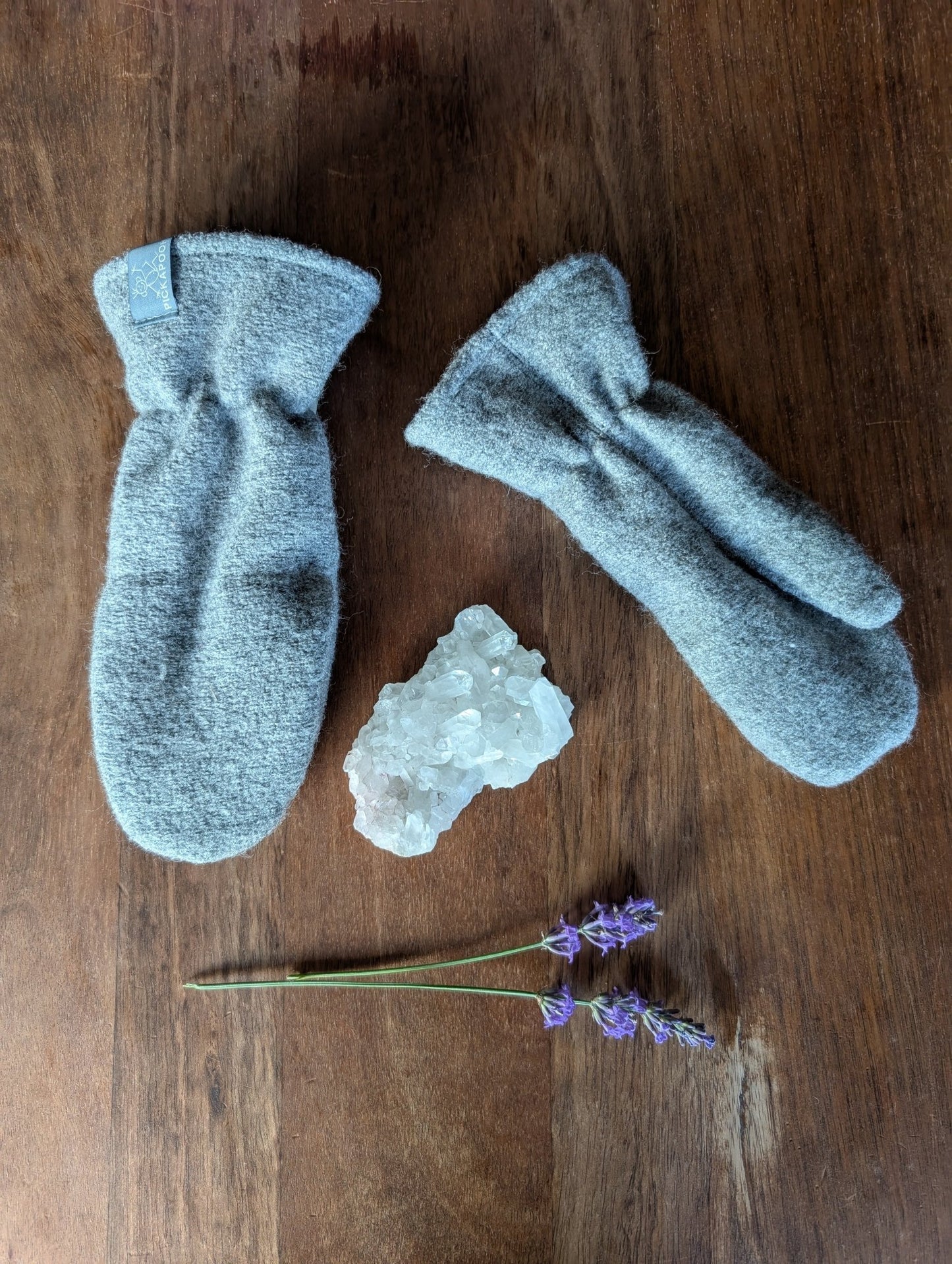 Pickapooh - Organic Boiled Wool Adult Mittens - Wool Silk Lined - Nature's Wild Child