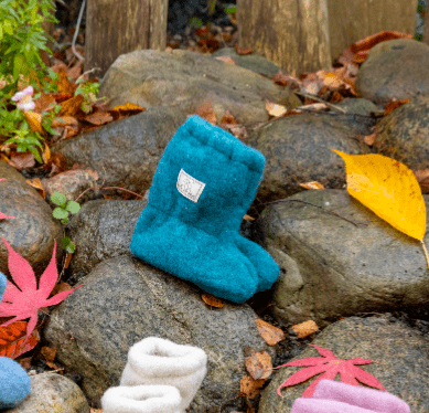 Pickapooh - Organic Wool Fleece - Baby Booties - Nature's Wild Child