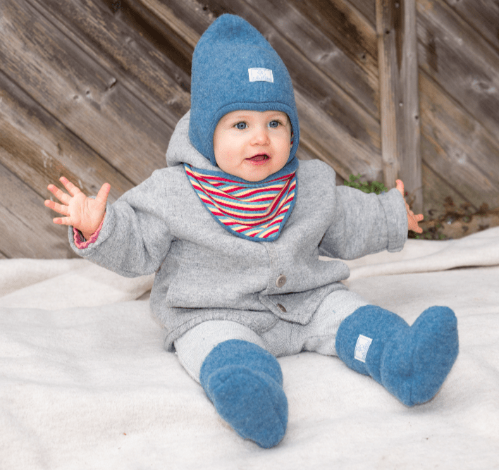 Pickapooh - Organic Wool Fleece - Baby Booties - Nature's Wild Child