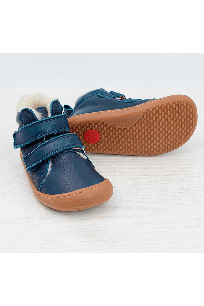 Pololo - Organic Wool Lined - Leather Barefoot High Top Shoe - Baby & Kids - Nature's Wild Child