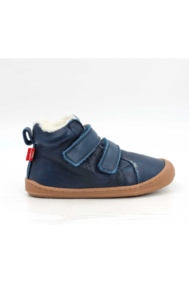 Pololo - Organic Wool Lined - Leather Barefoot High Top Shoe - Baby & Kids - Nature's Wild Child