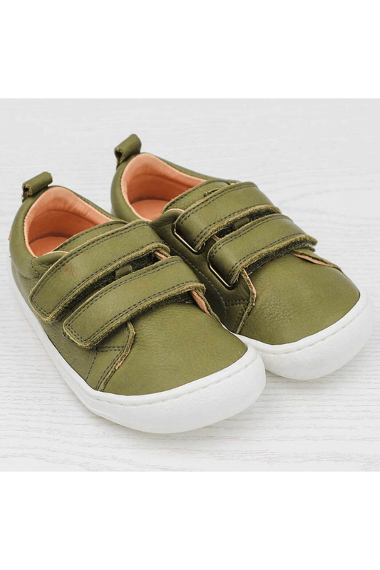 Pololo - Vegetable Tanned Leather - Barefoot Velcro Shoe - Baby & Kids (3 colors) - Nature's Wild Child