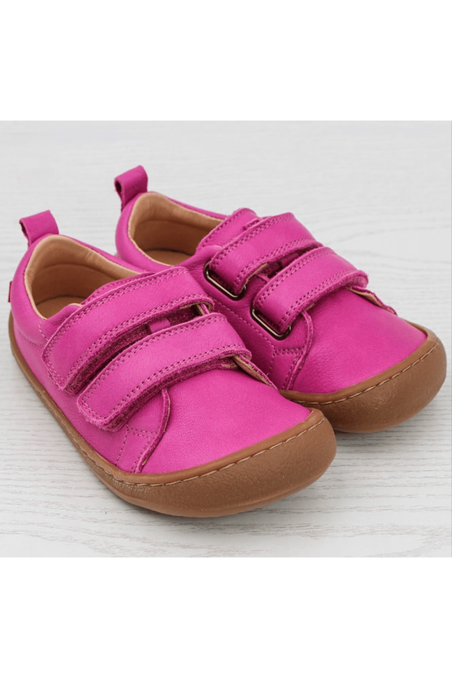 Pololo - Vegetable Tanned Leather - Barefoot Velcro Shoe - Baby & Kids (3 colors) - Nature's Wild Child