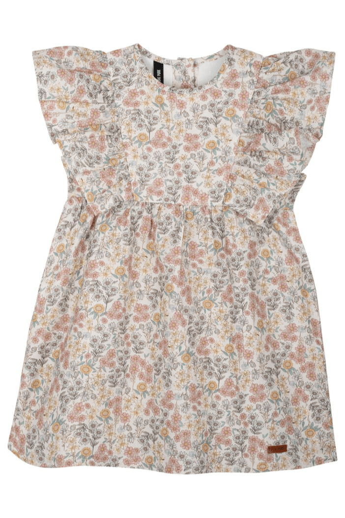 Pure Pure - GOTS Organic Cotton Flower Dress - (12 months - 6 years) - Nature's Wild Child