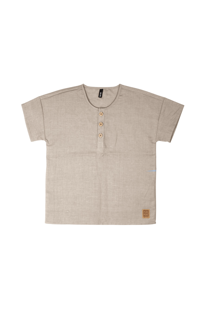 Pure Pure - GOTS Organic Cotton & Linen - Button Shirt - Toddler & Kids - Nature's Wild Child